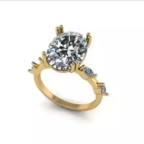 Solitaire ring Model 6374