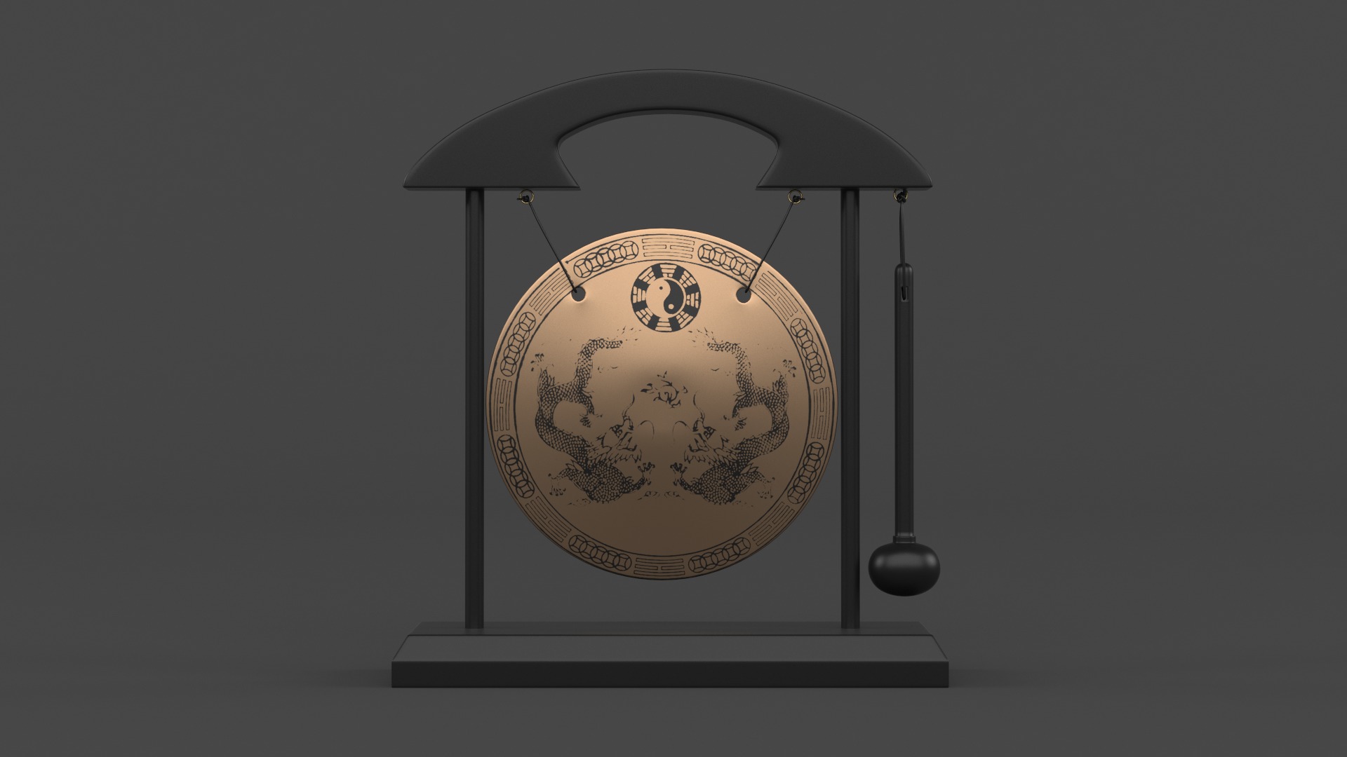Table Gong Collection 3D model_7