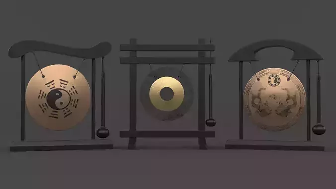 Table Gong Collection 3D model