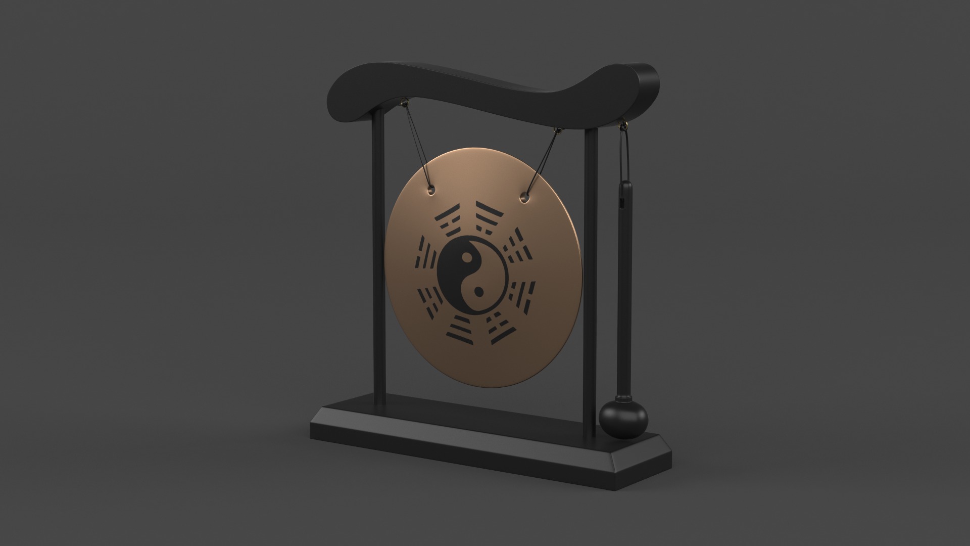 Table Gong Collection 3D model_5
