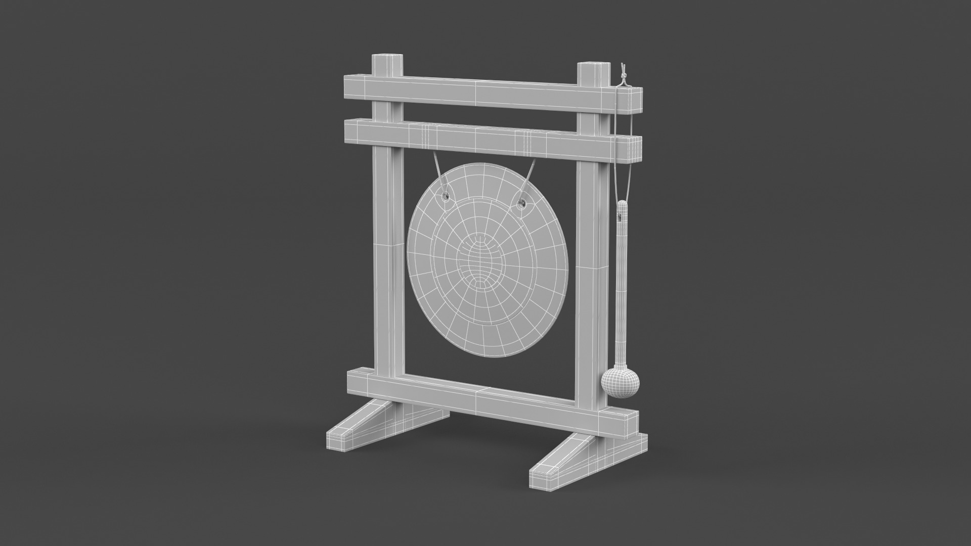 Table Gong Collection 3D model_12