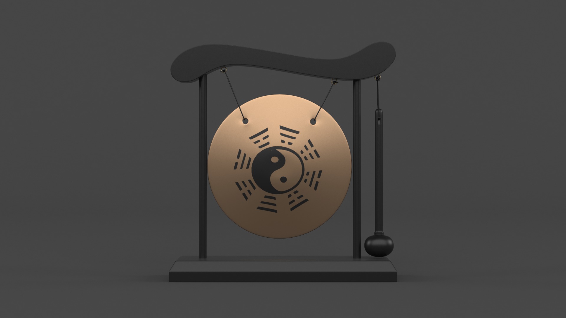 Table Gong Collection 3D model_4