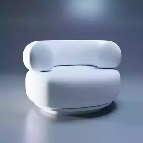 Low-Poly Game-Ready Bubble Chair 3D Model