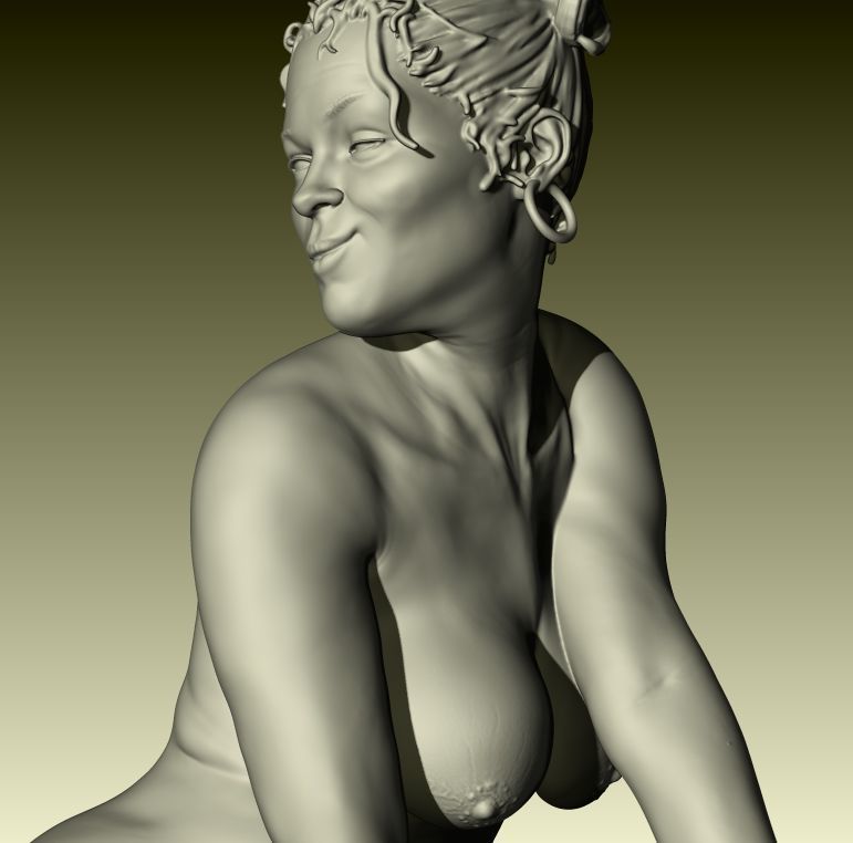 Chelle Realistic and sexy female miniature for 3D printing  3D print model_5