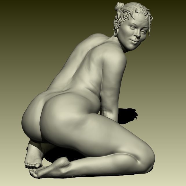 Chelle Realistic and sexy female miniature for 3D printing  3D print model_2