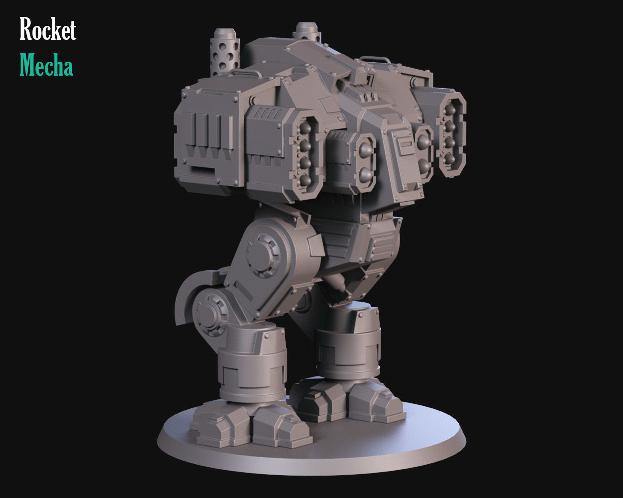 Heavy rocket Mecha 3D print model_2