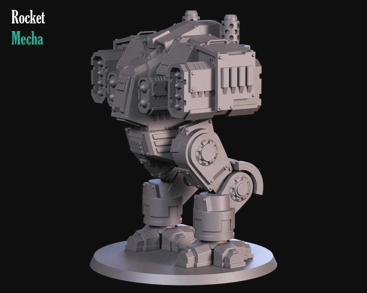 Heavy rocket Mecha 3D print model_1