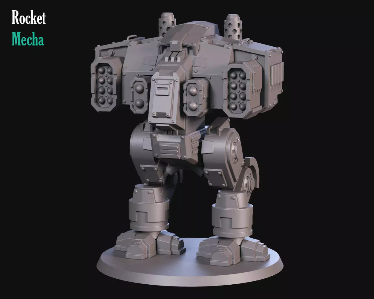 Heavy rocket Mecha 3D print model_0