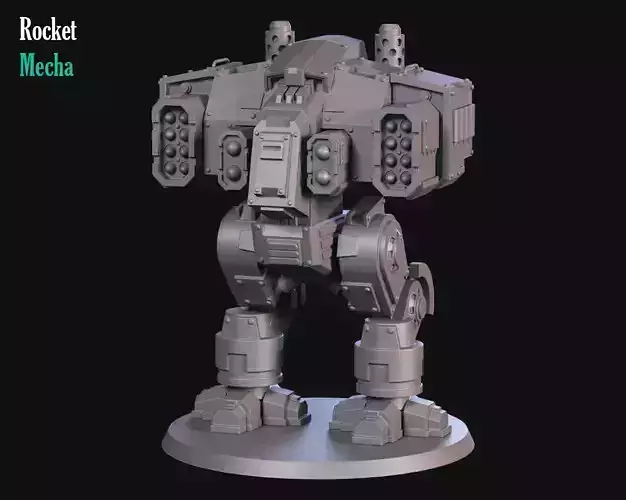 Heavy rocket Mecha 3D print model