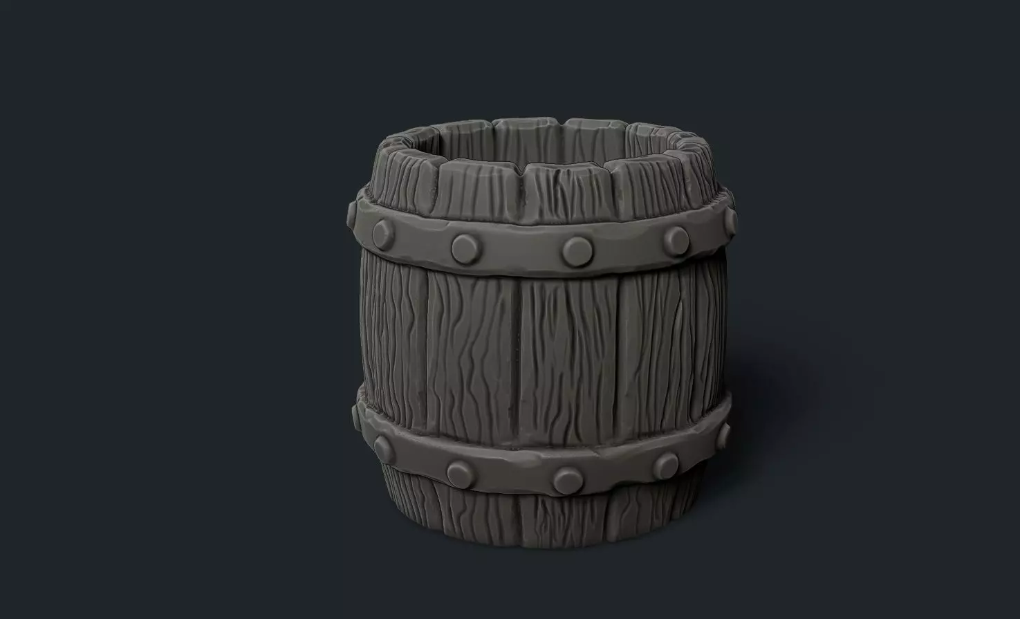 Barrel Pencil Case 3D print model