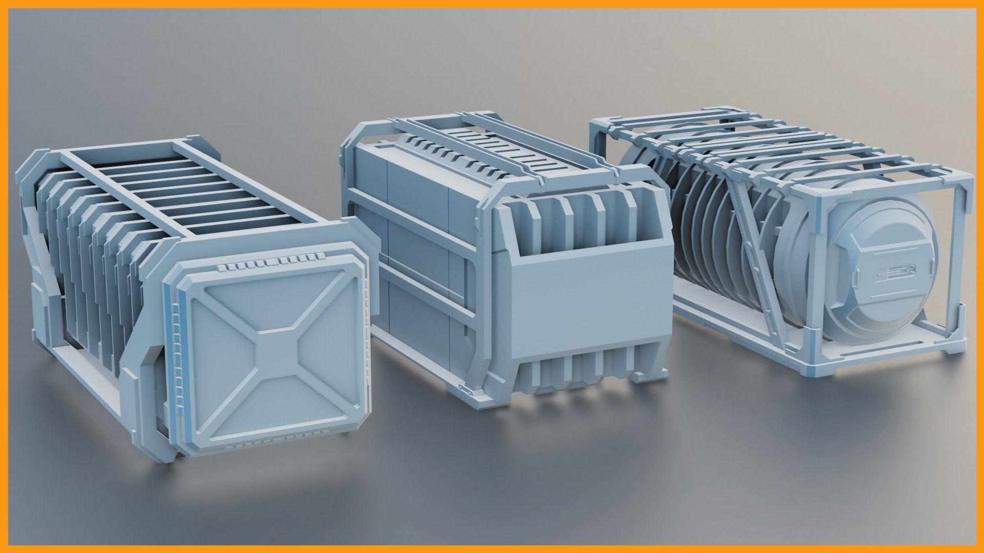 22 Industrial and Military Prop Collection 3D model_2