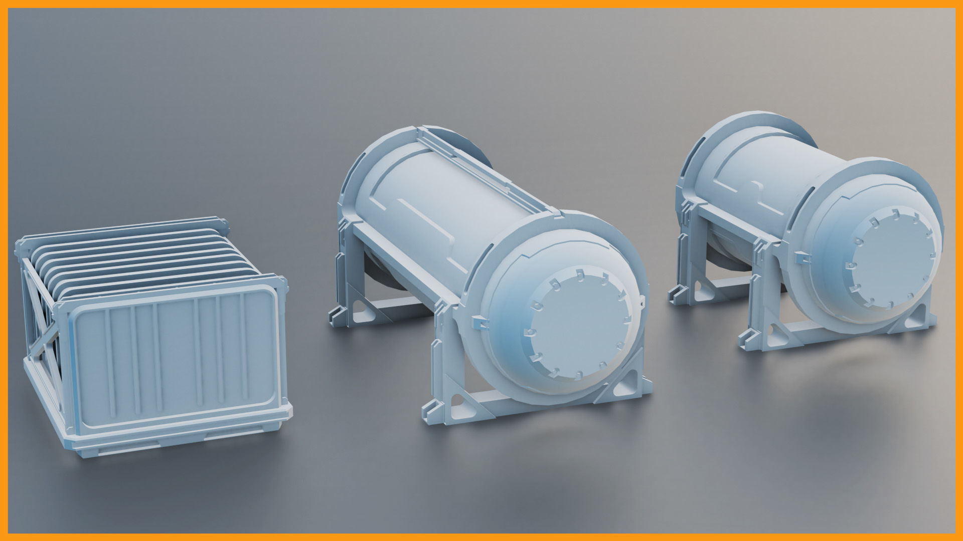 22 Industrial and Military Prop Collection 3D model_7