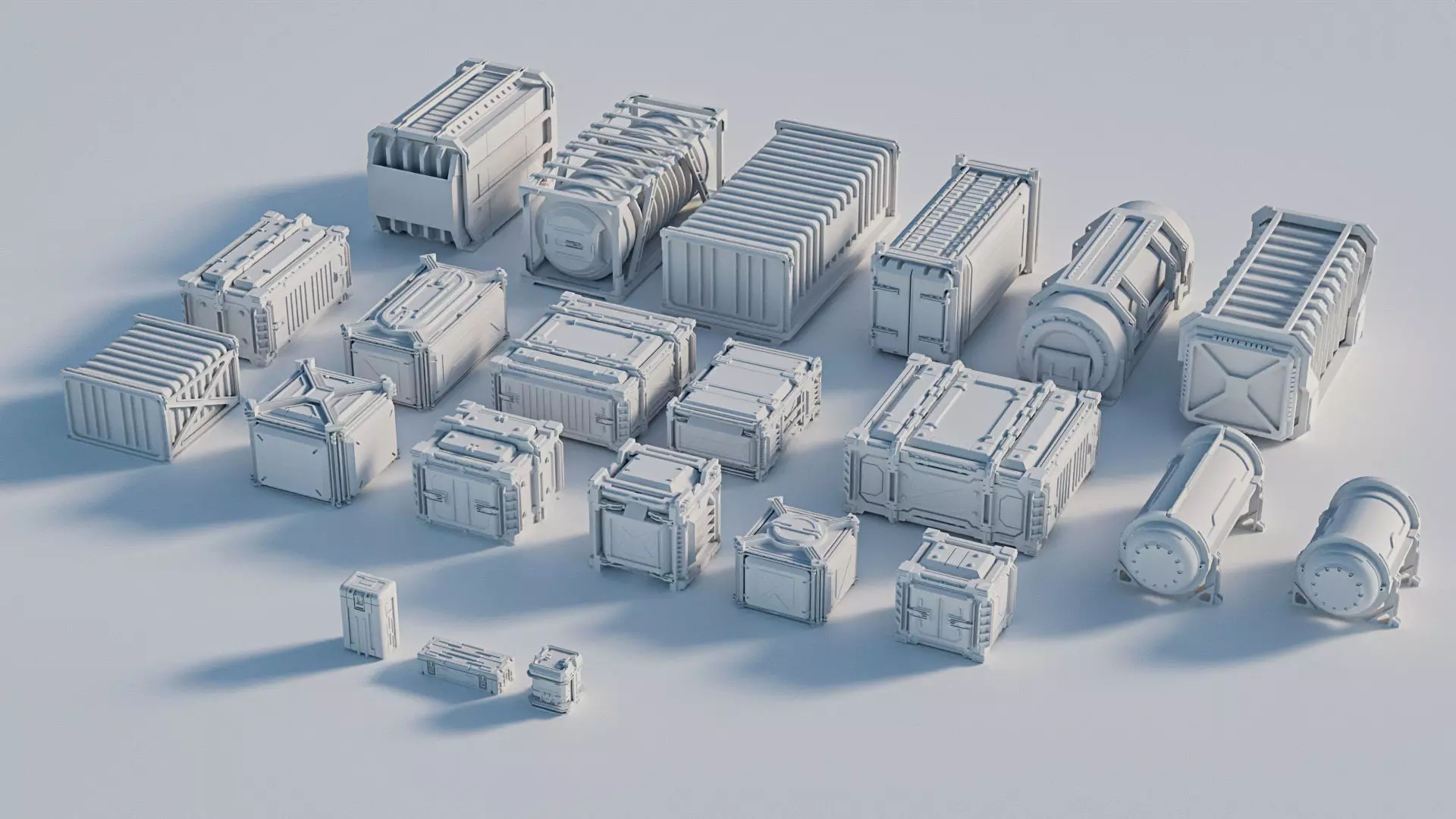 22 Industrial and Military Prop Collection 3D model_0