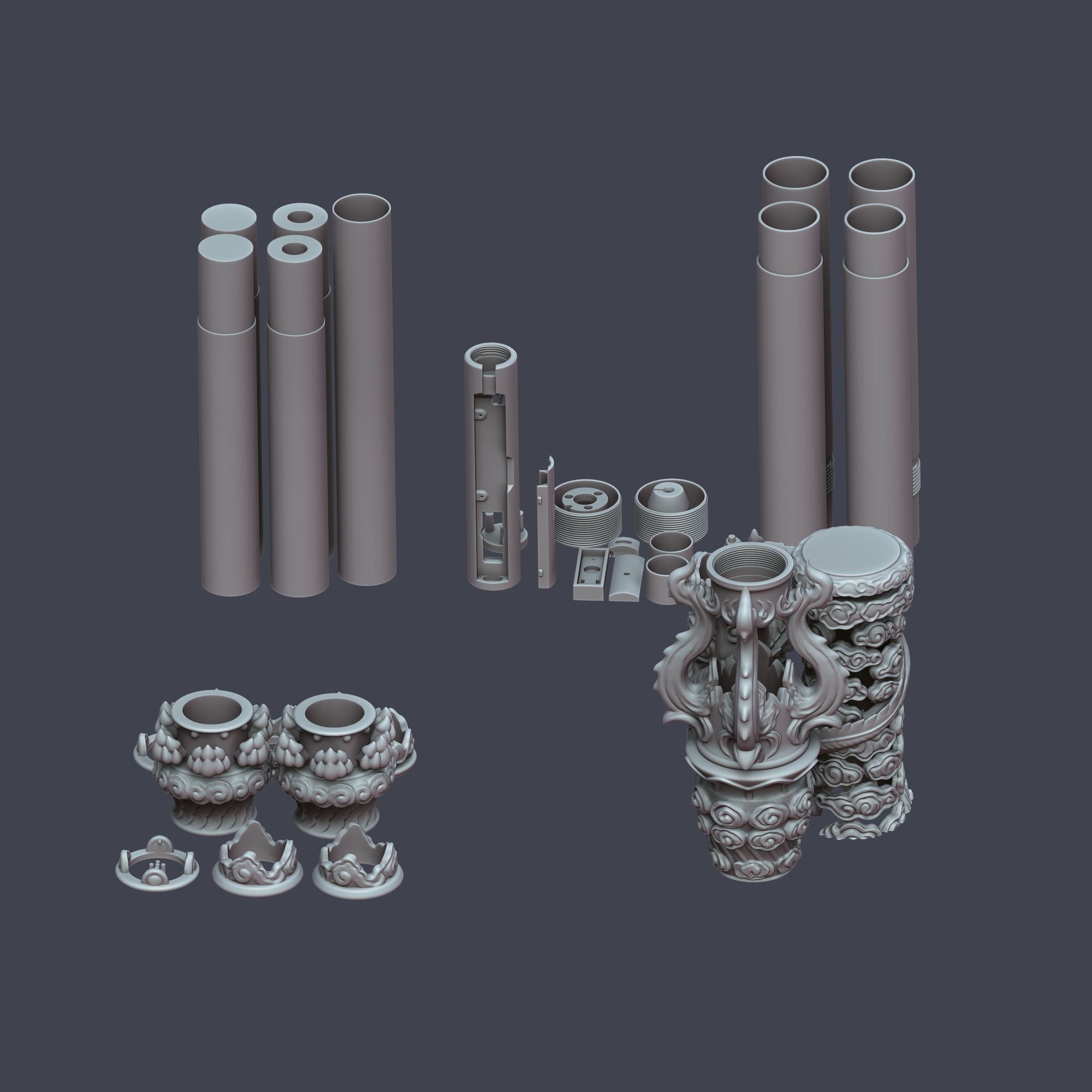 Ruyi Jingu Bang - Black Myth Wukong weapon 3D print model_4