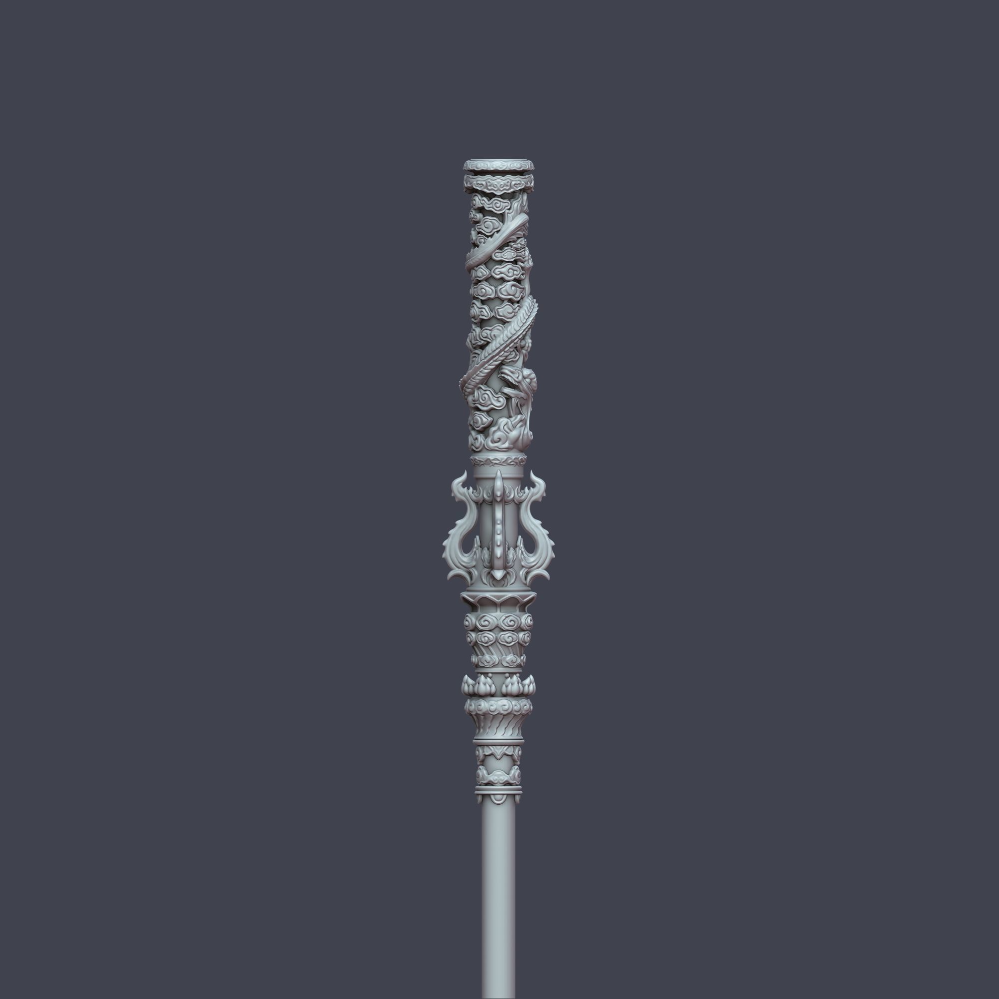 Ruyi Jingu Bang - Black Myth Wukong weapon 3D print model_3