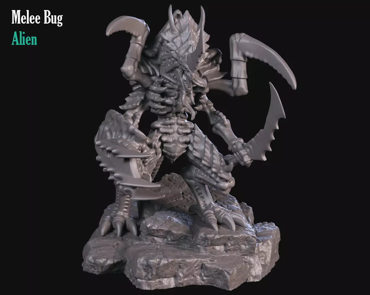 Alien 3D print model_0