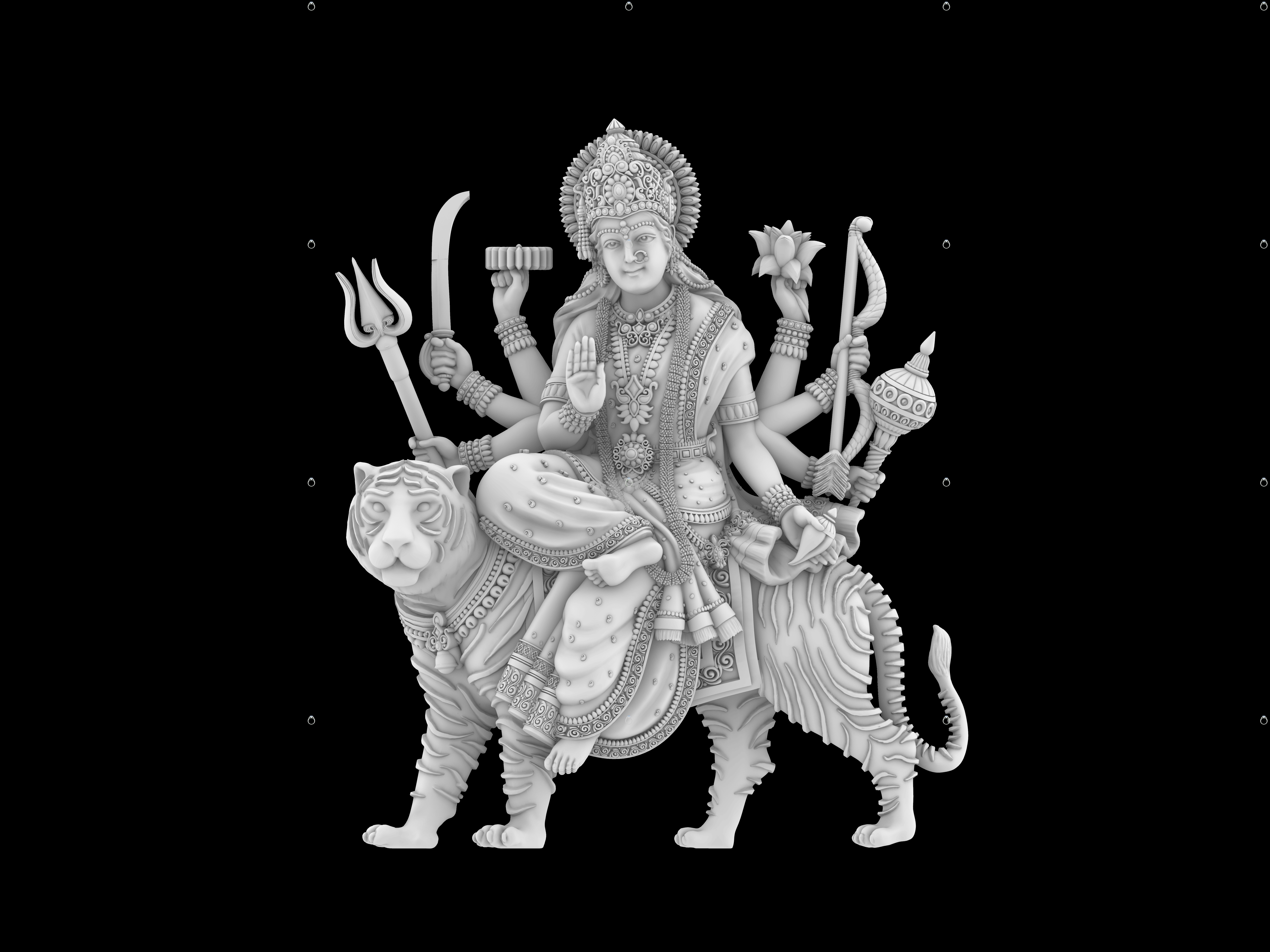 Durga Devi  3D print model_0