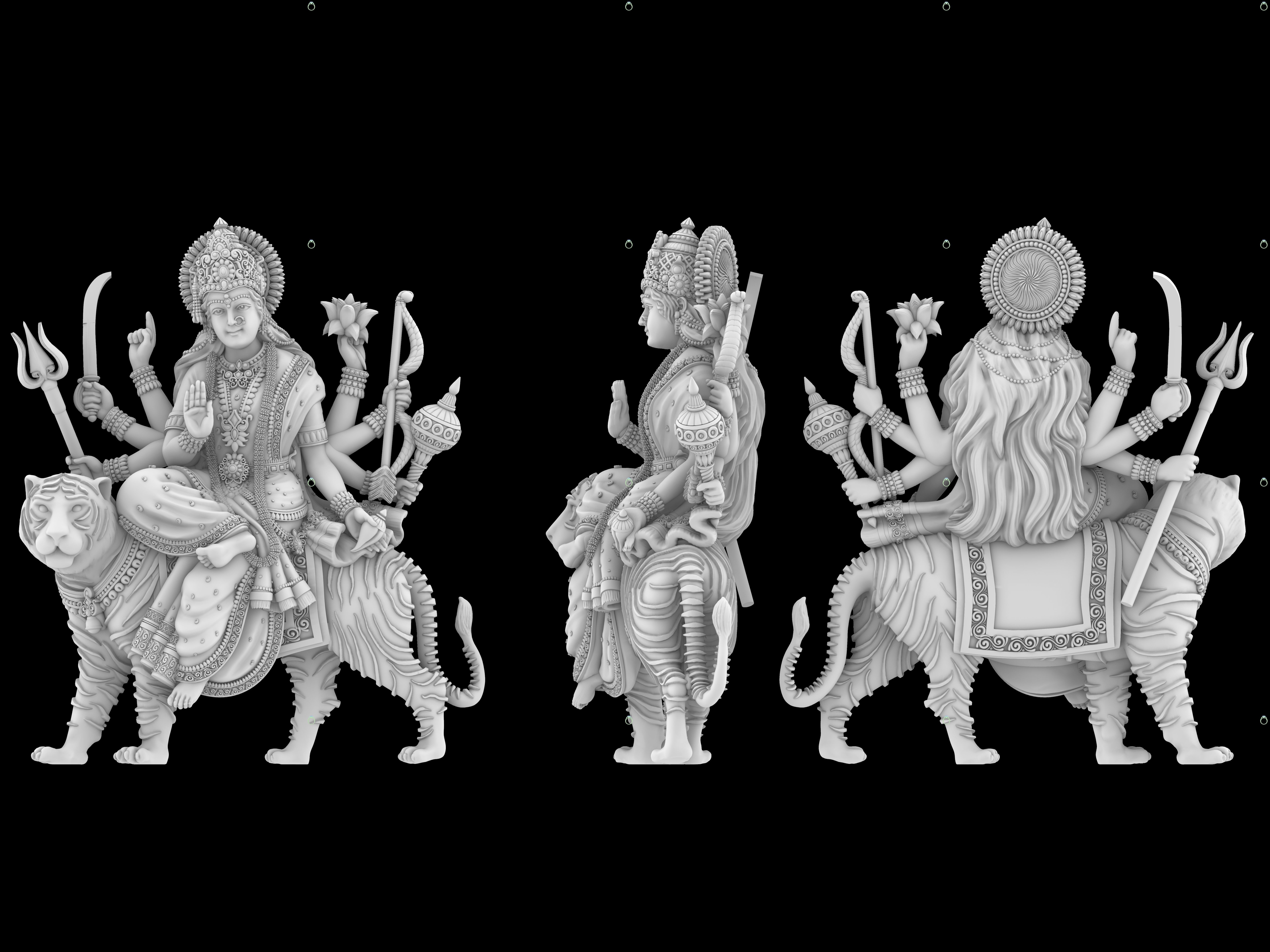 Durga Devi  3D print model_1