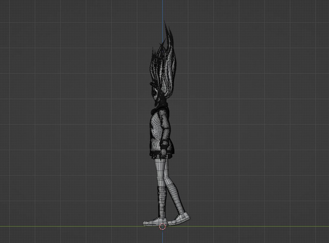 Aira Acrobatic Silky Powers - Dandadan 3D model_11