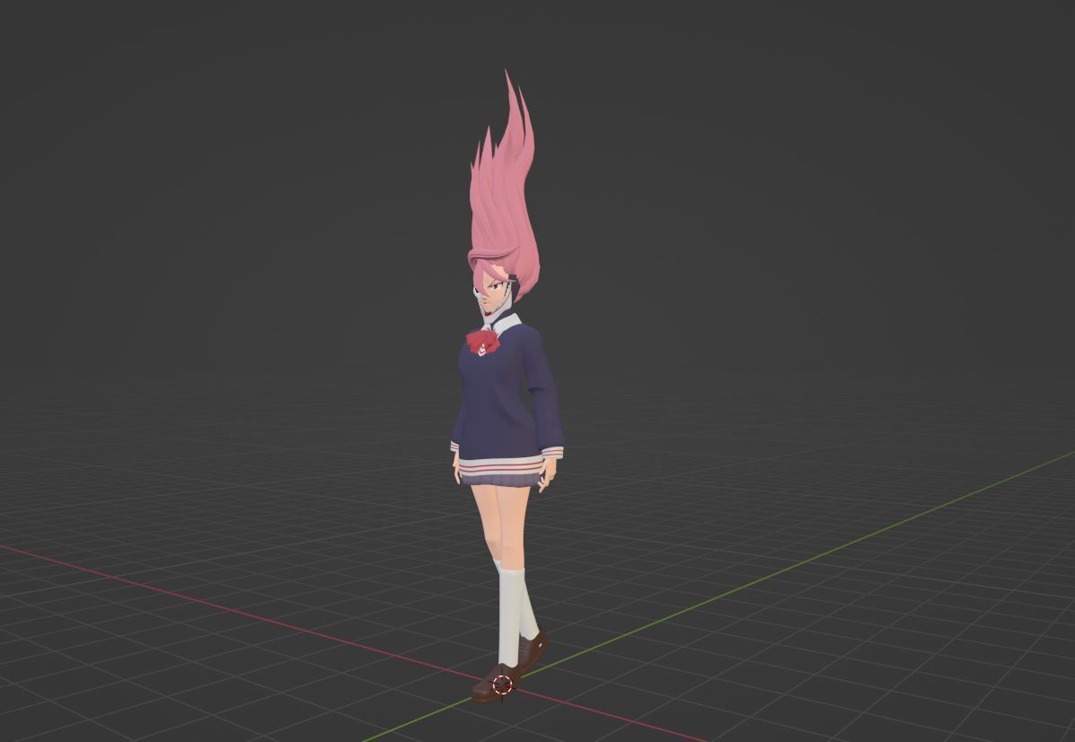 Aira Acrobatic Silky Powers - Dandadan 3D model_5