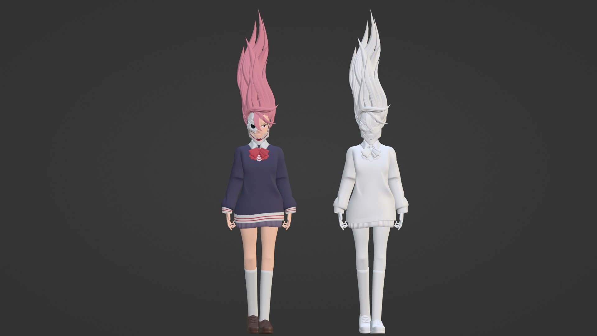 Aira Acrobatic Silky Powers - Dandadan 3D model_17