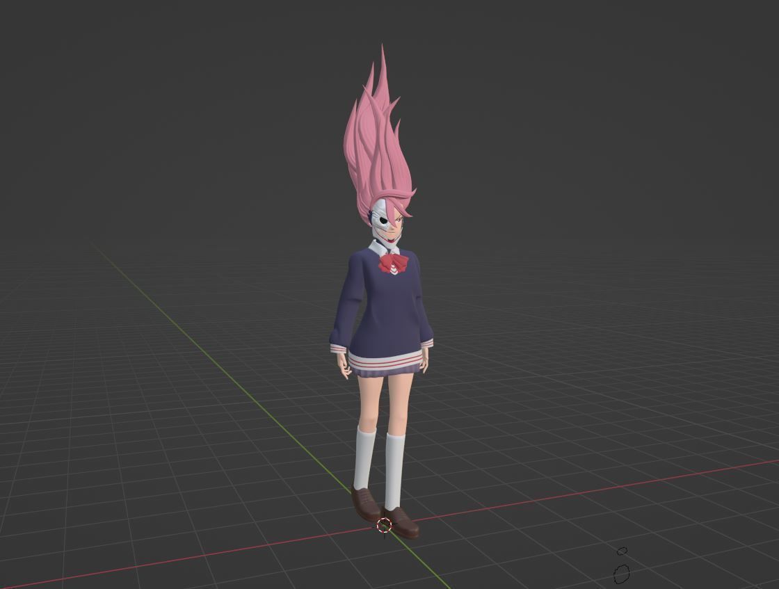 Aira Acrobatic Silky Powers - Dandadan 3D model_4