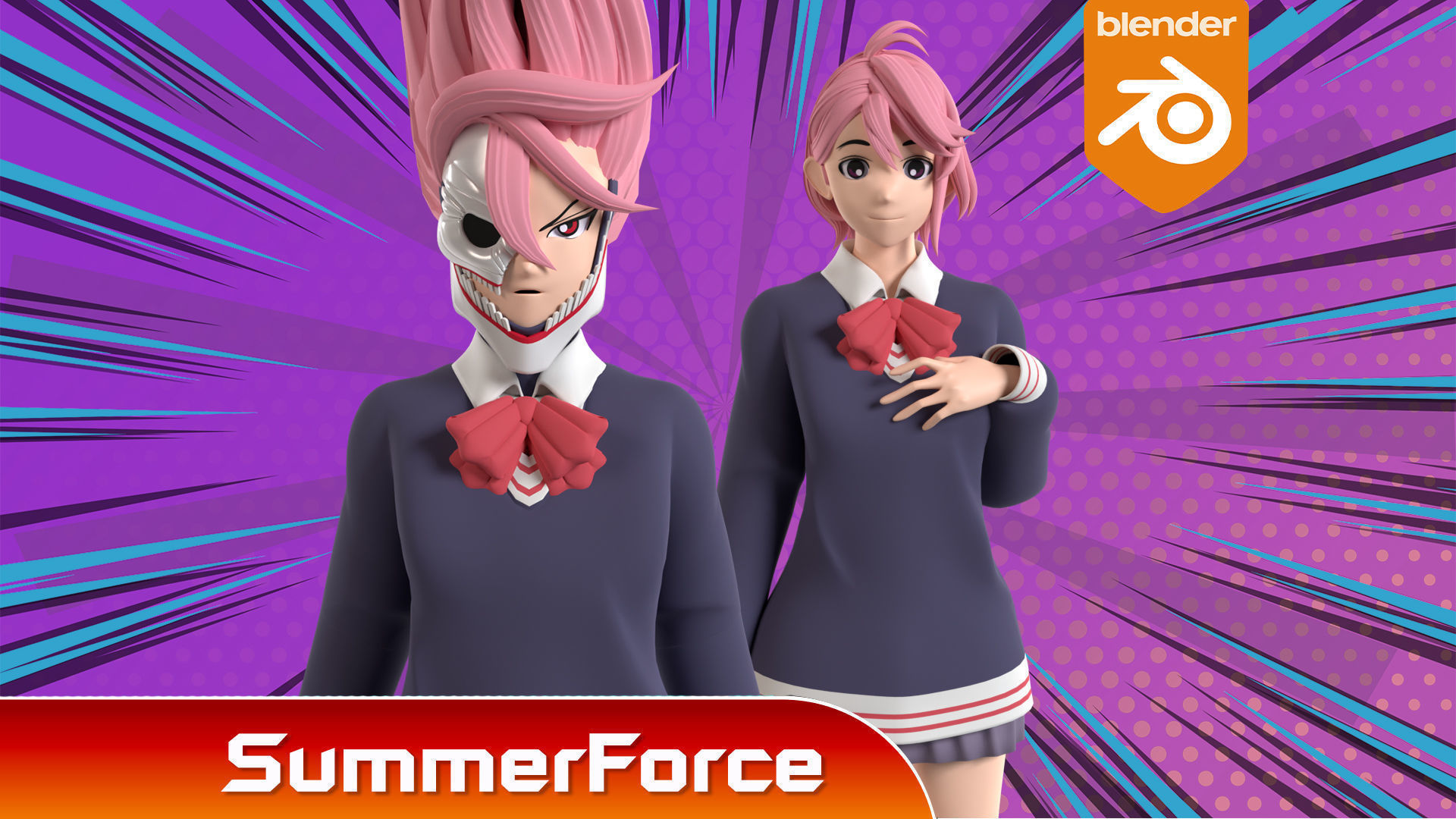 Aira Acrobatic Silky Powers - Dandadan 3D model_1