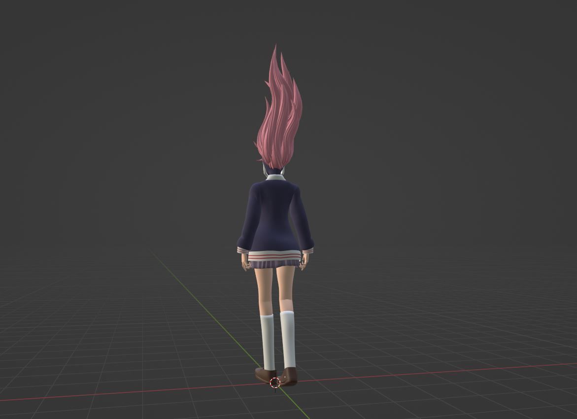 Aira Acrobatic Silky Powers - Dandadan 3D model_6