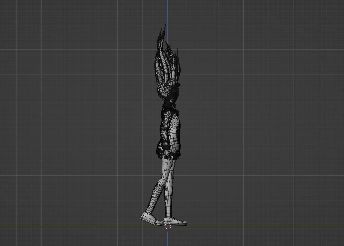 Aira Acrobatic Silky Powers - Dandadan 3D model_13