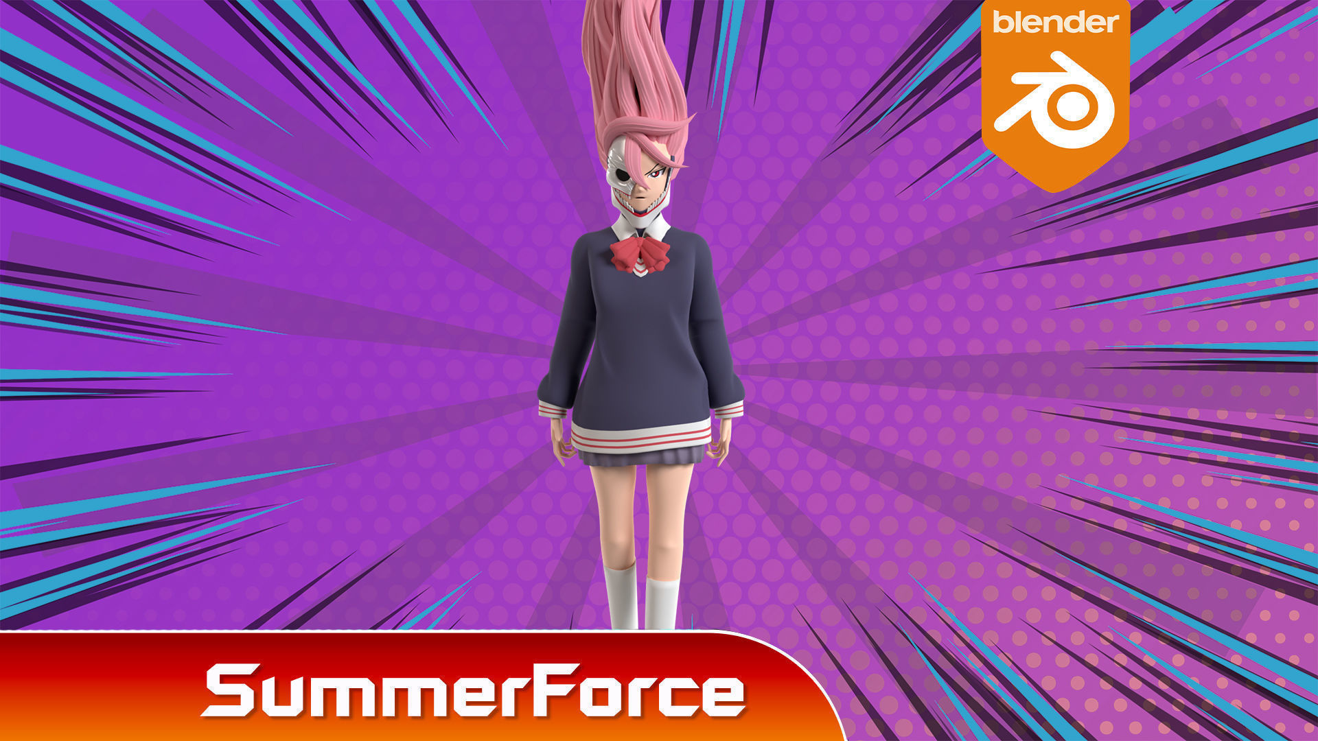 Aira Acrobatic Silky Powers - Dandadan 3D model_2