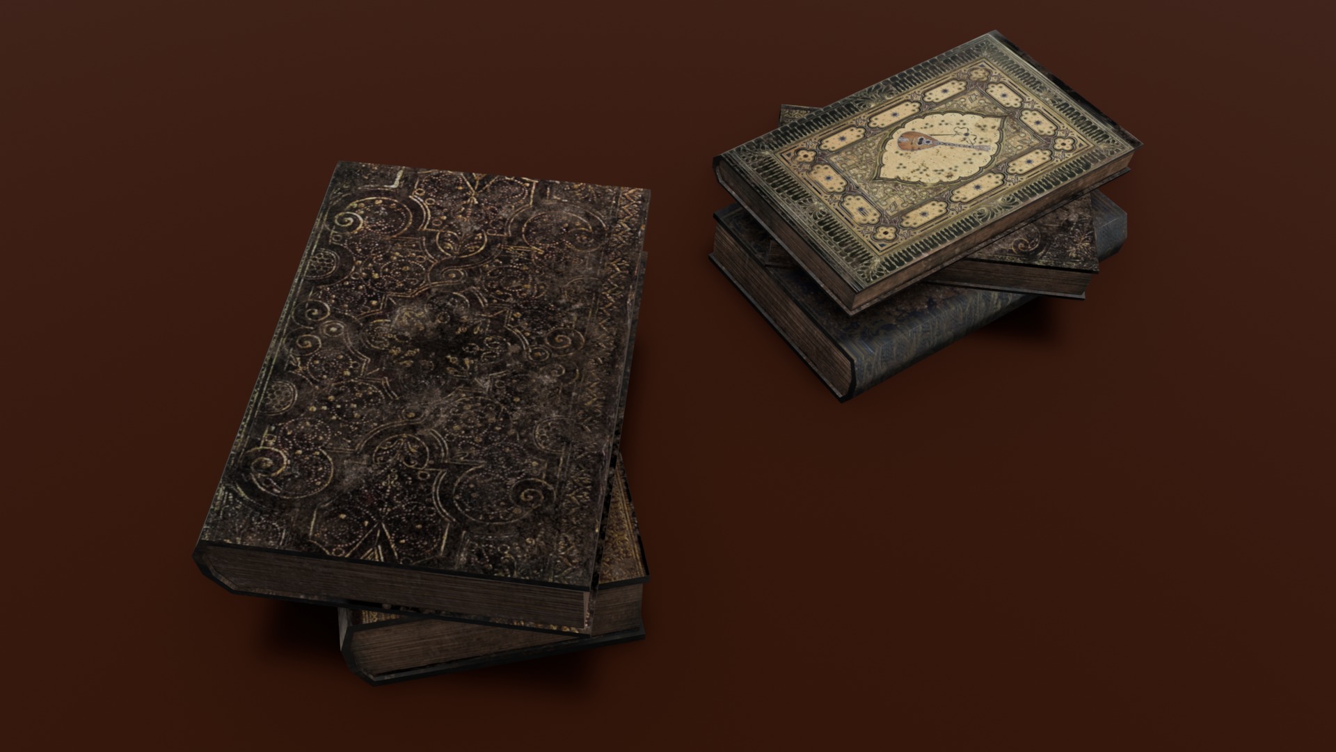 Books 3D Model Low-poly 3D model_17