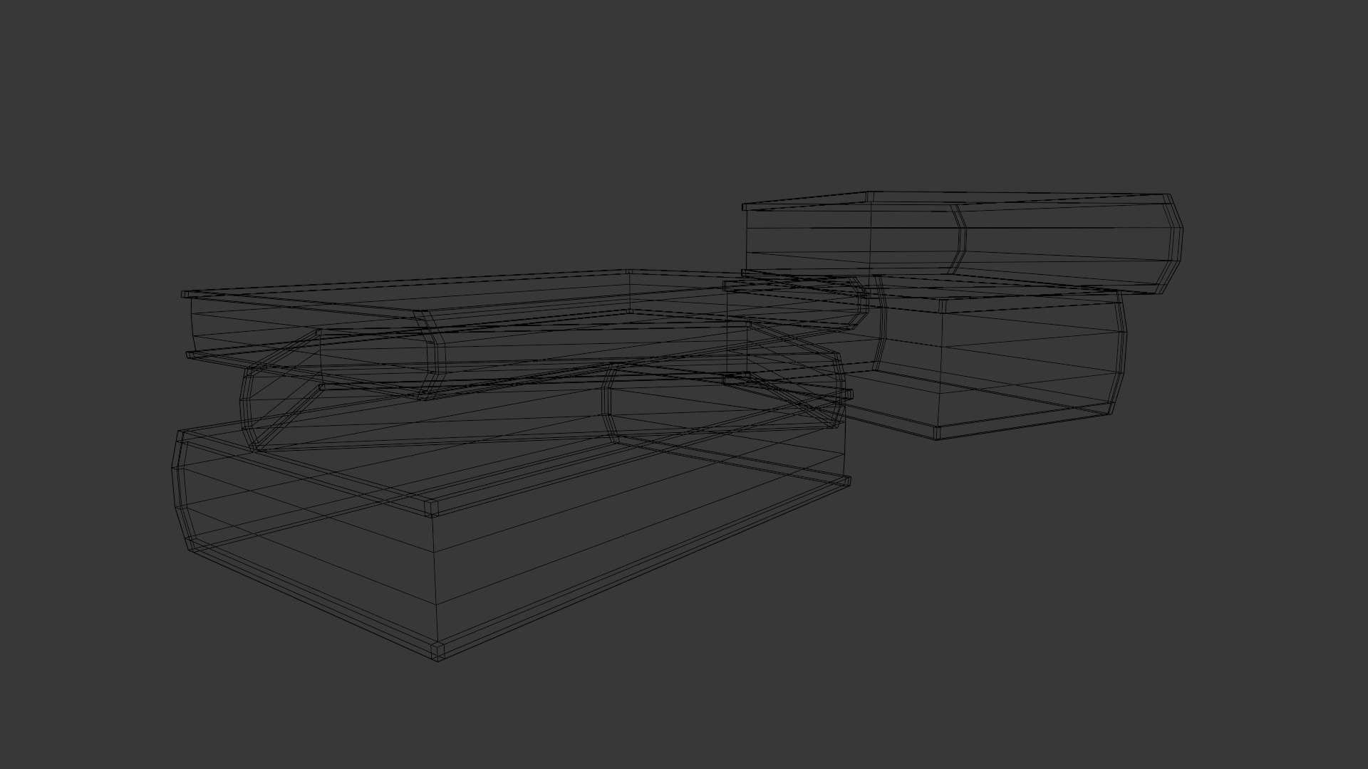 Books 3D Model Low-poly 3D model_12