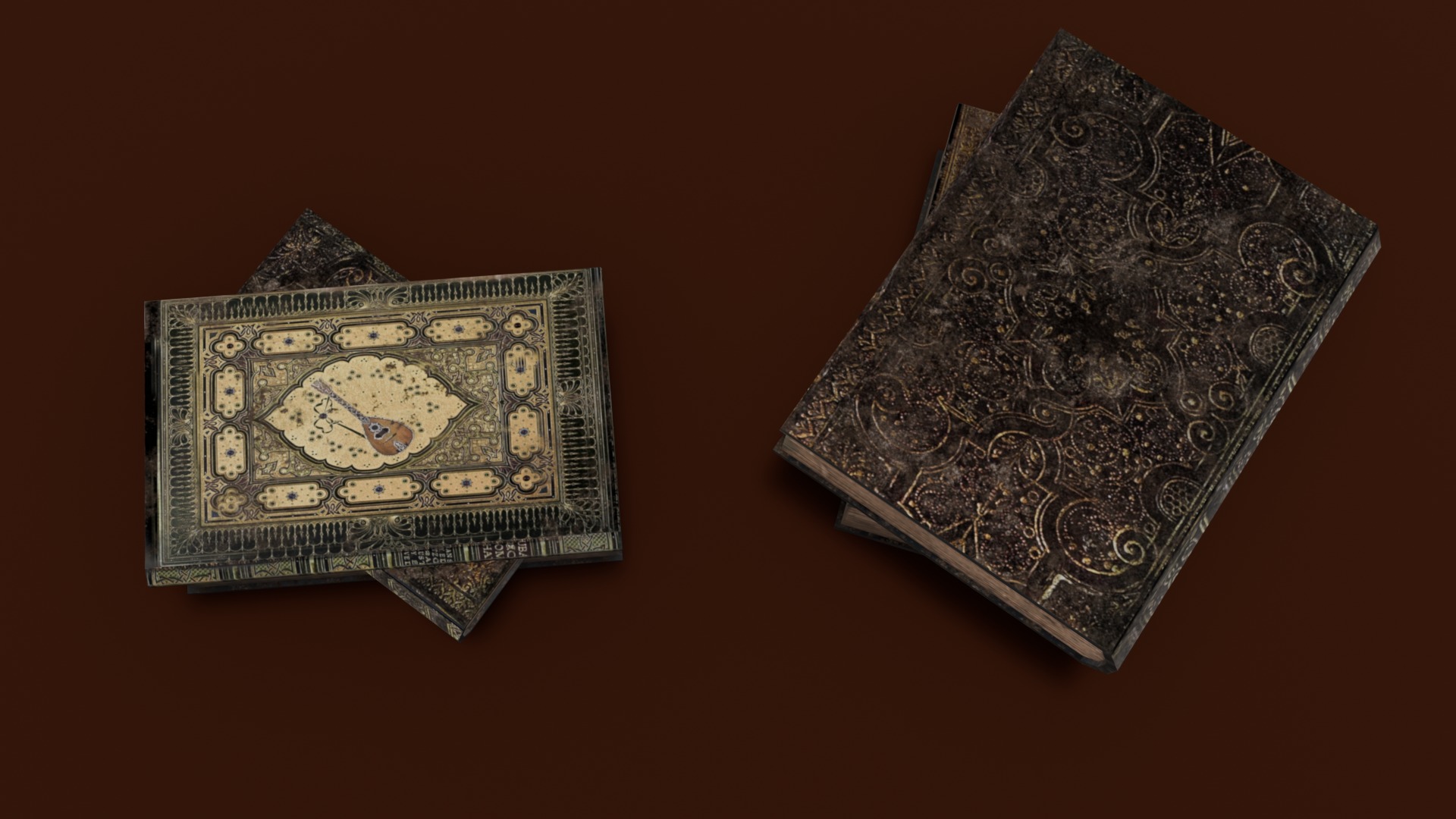 Books 3D Model Low-poly 3D model_5