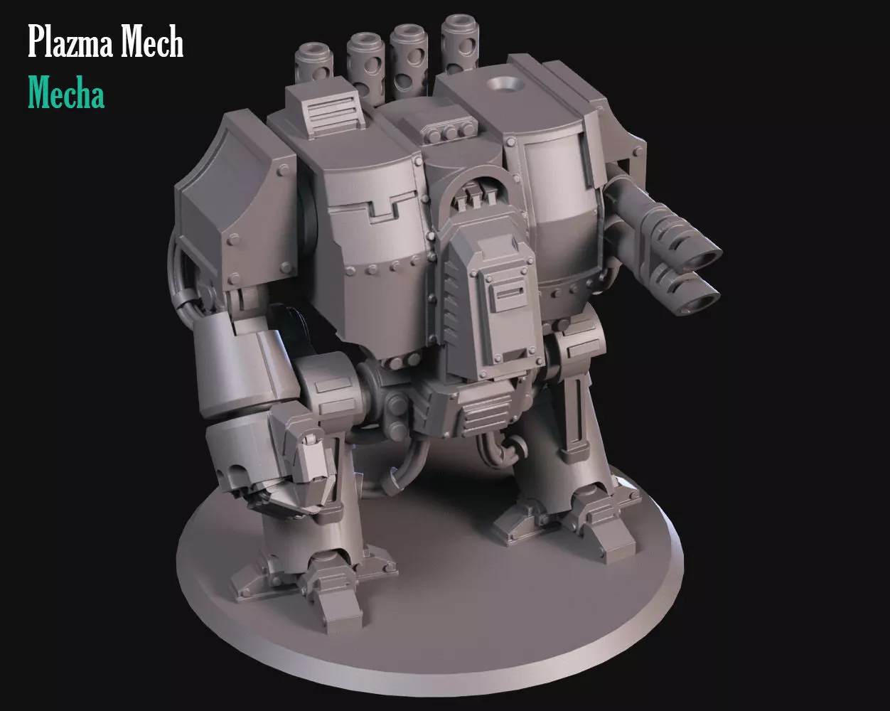 Heavy Plazma Mecha 3D print model_0