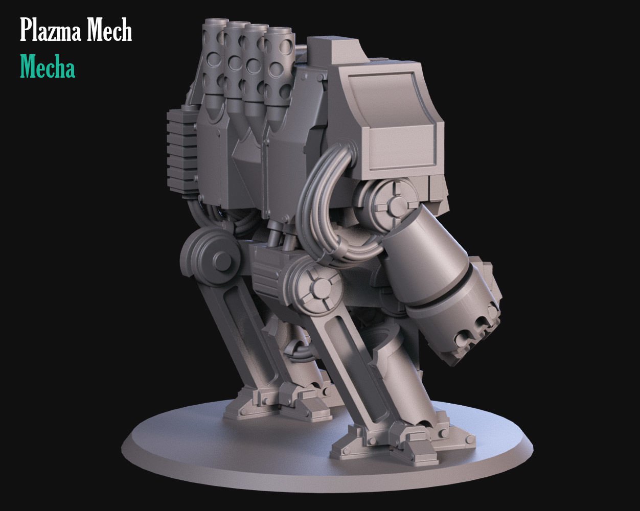 Heavy Plazma Mecha 3D print model_6