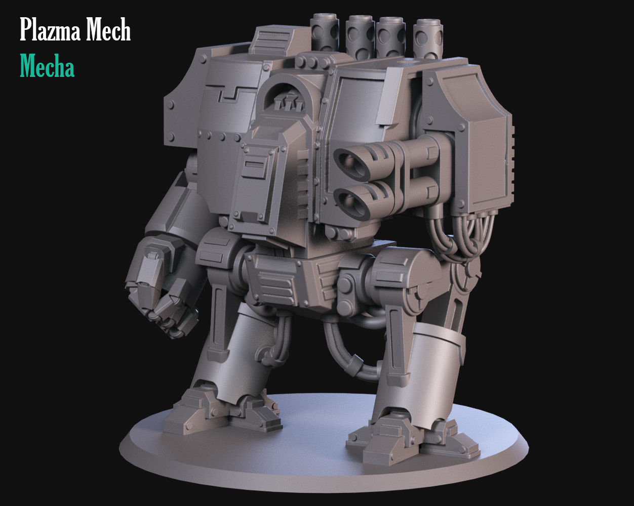 Heavy Plazma Mecha 3D print model_3