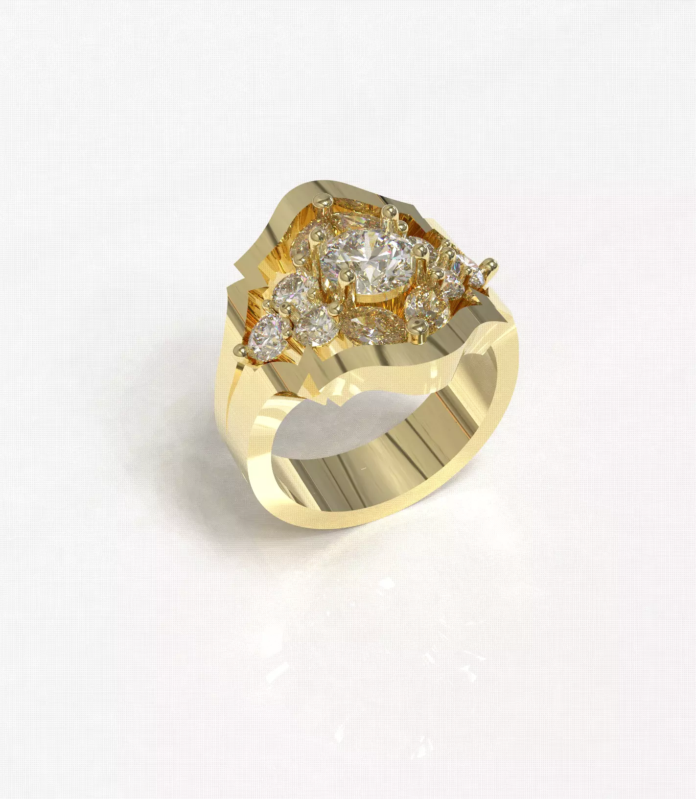 WOMENS RING 3D print model