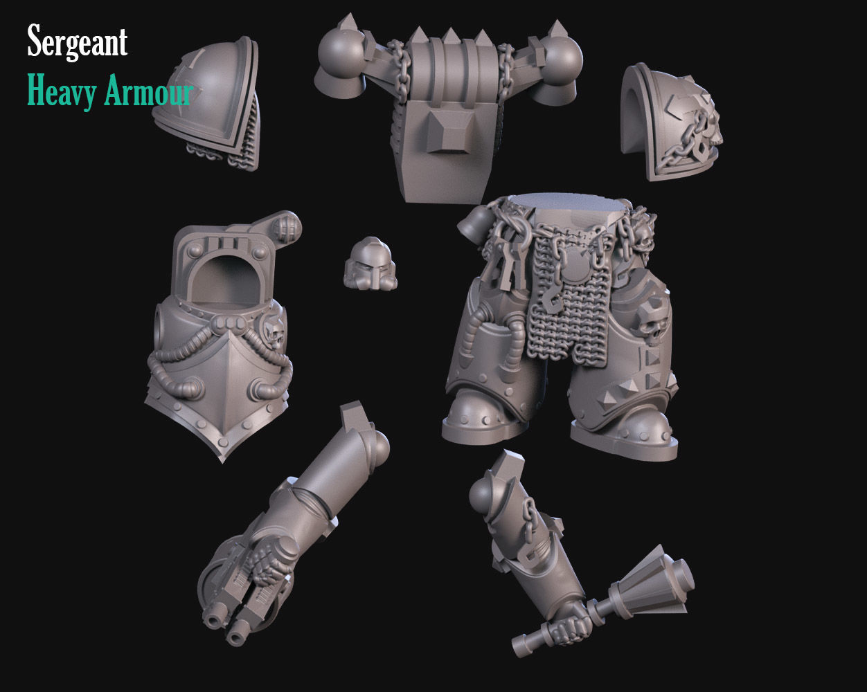 Heavy Armour 3D print model_5