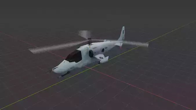 Low Poly Army Helicopter