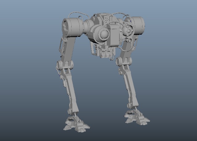 Chiken Robbot 3D model_1