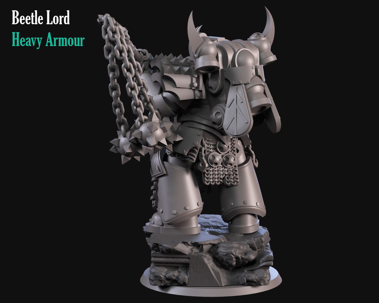 Beetle Lord 3D print model_3