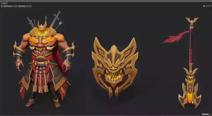 Sword and shield monster