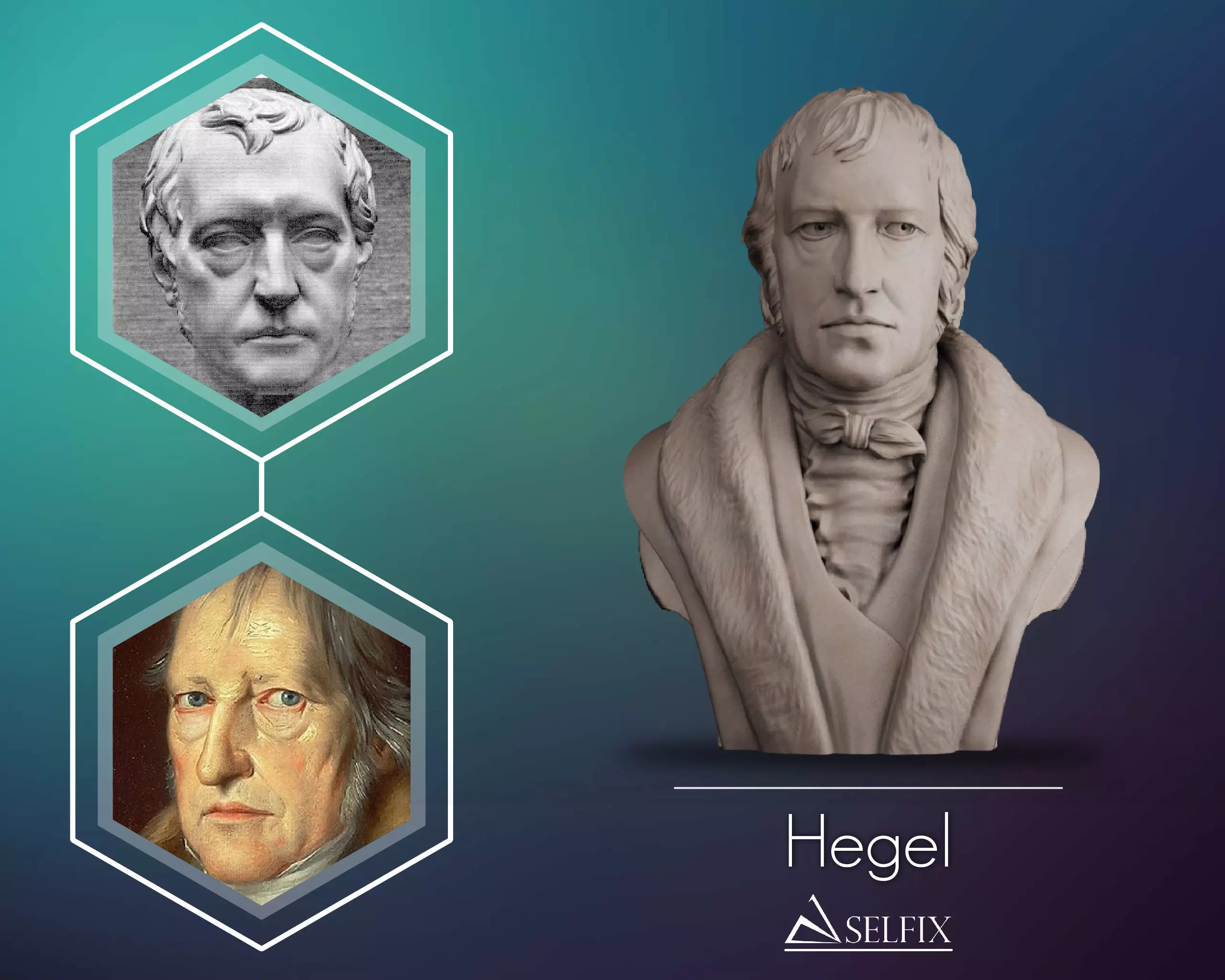 Hegel Bust 3D print model_0