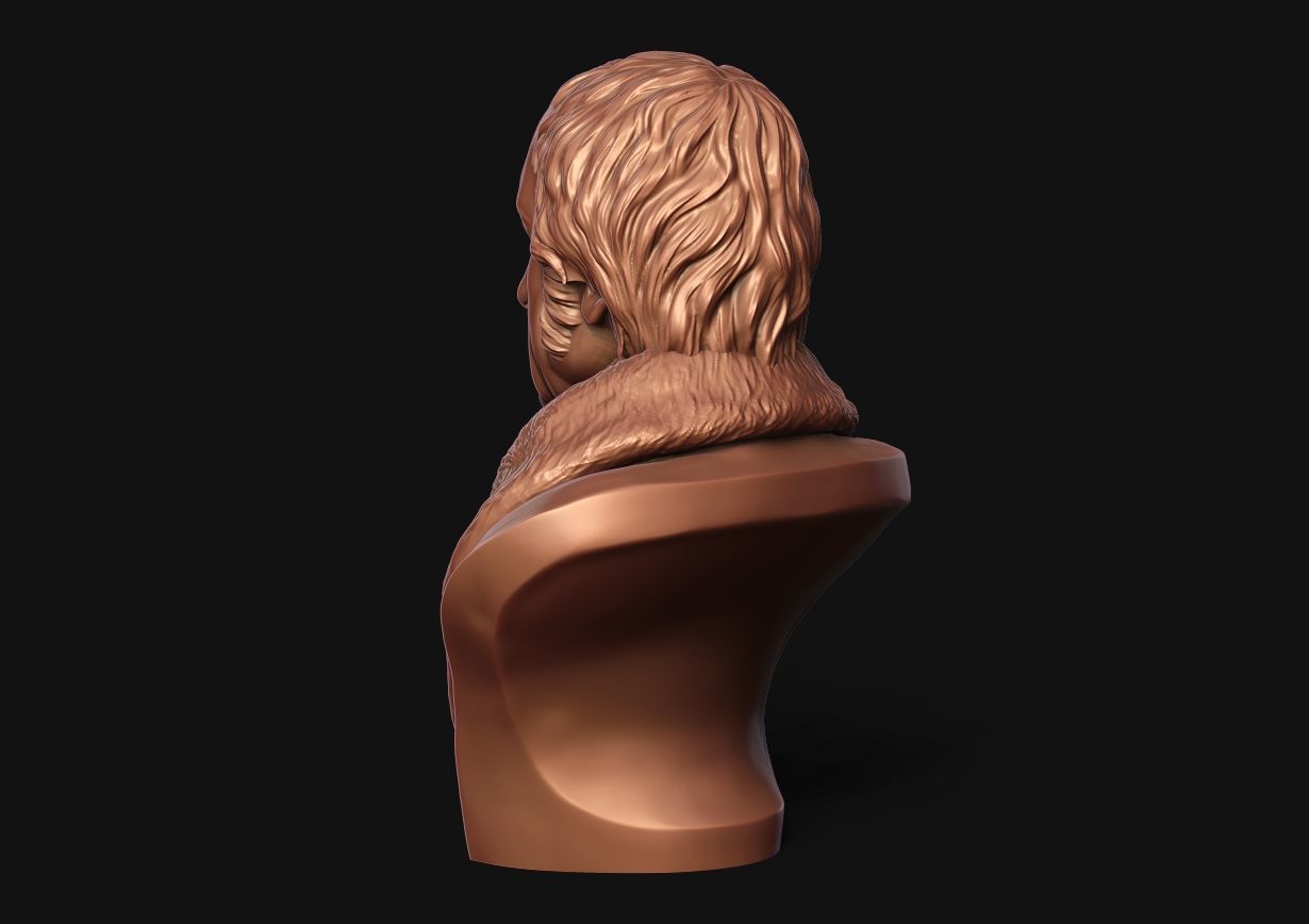 Hegel Bust 3D print model_15