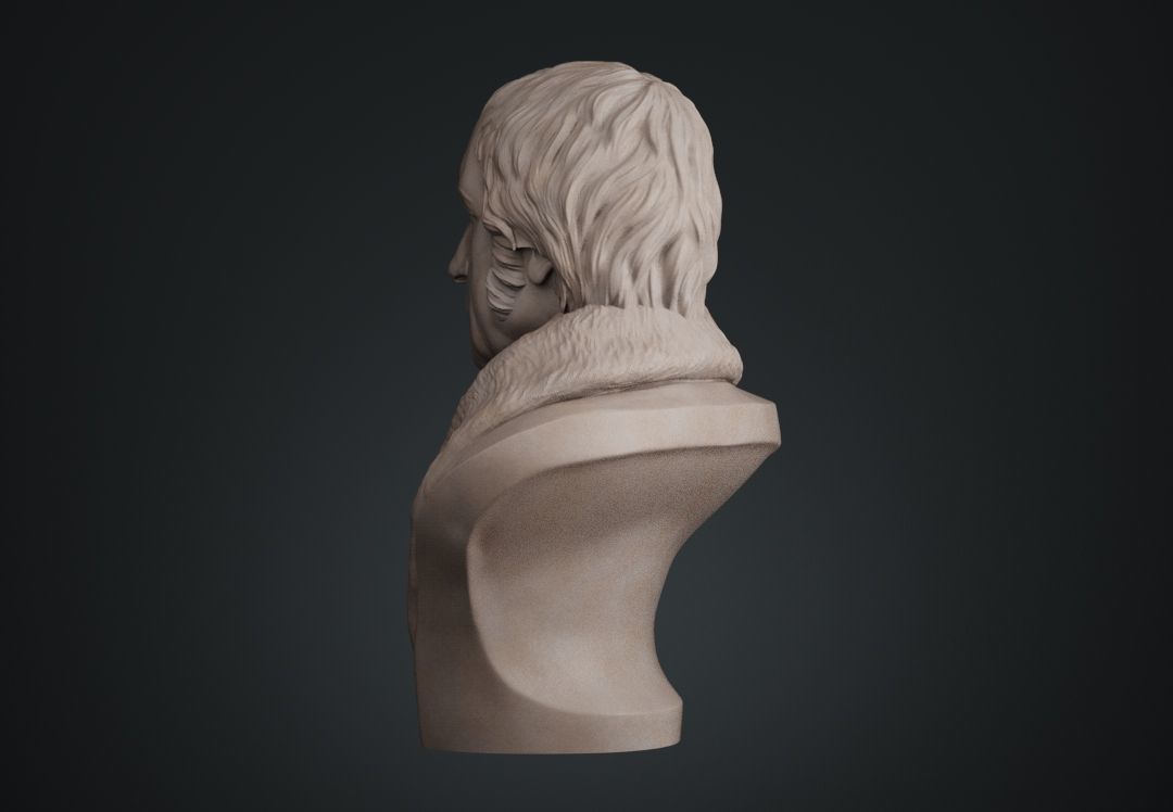 Hegel Bust 3D print model_13
