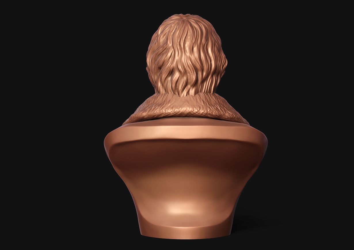 Hegel Bust 3D print model_16