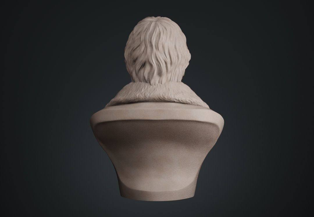 Hegel Bust 3D print model_11