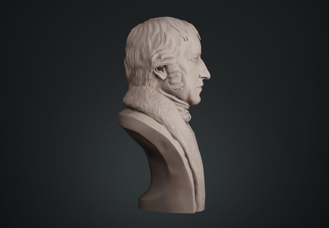 Hegel Bust 3D print model_8