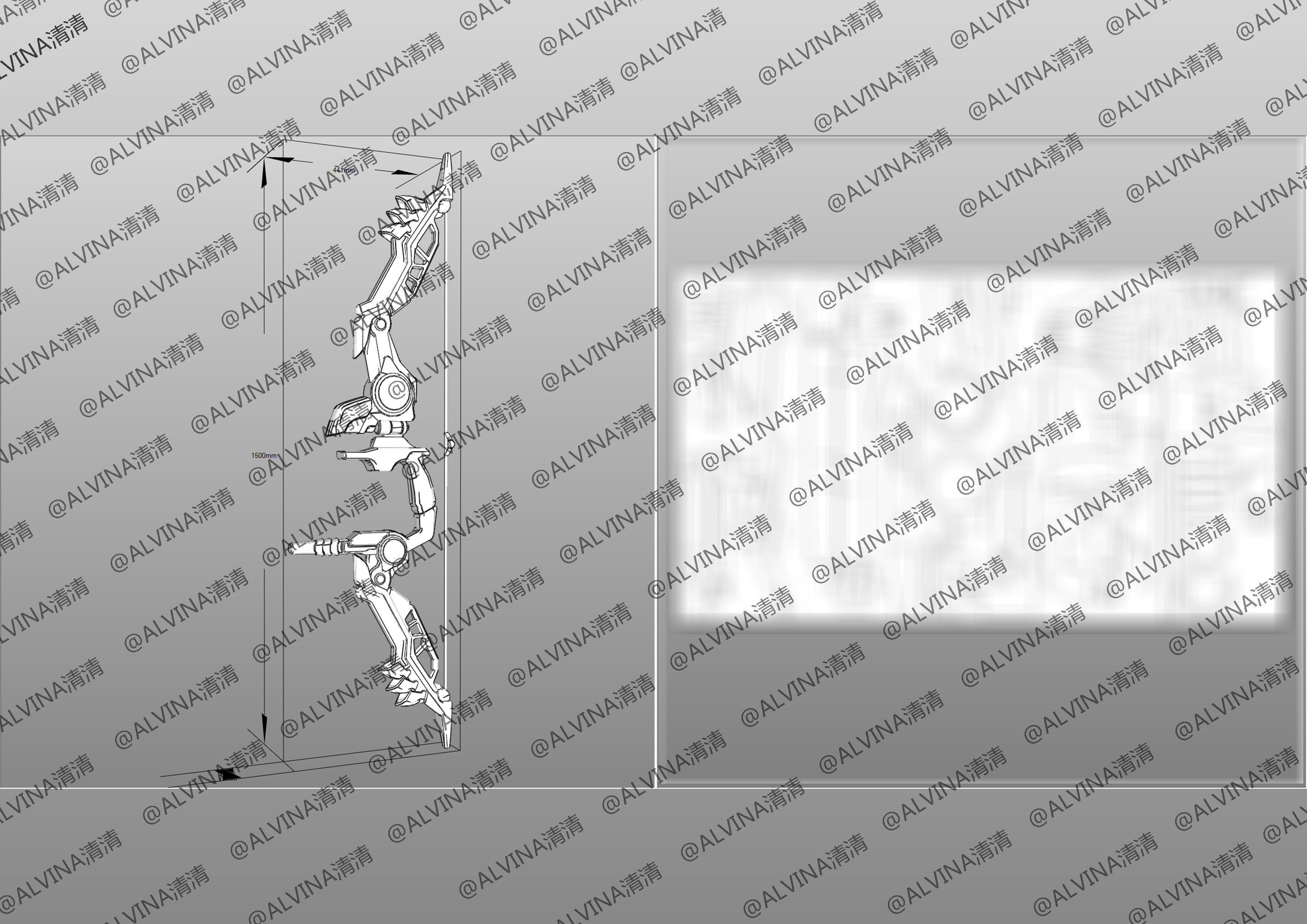 Overwatch Hanzo Cyber ninja  Armor - DIY Cosplay Pepakura Foam Low-poly 3D model_29