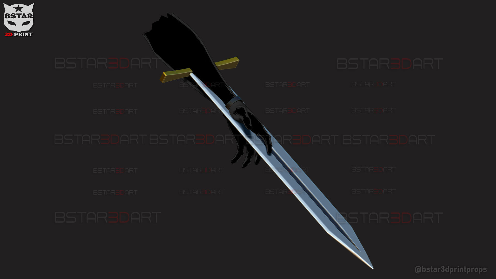 Long Sword Devil Blade Arm Weapon - Chainsaw Man Cosplay 3D print model_3